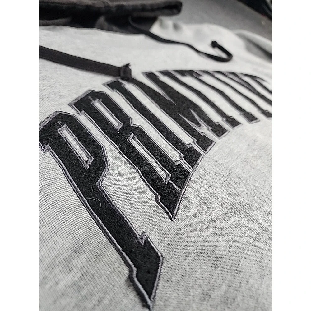 Primitive Skateboarding Gray Black Hoodie Small Streetwear Skate Logo Pullover S